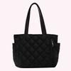 Women Padded Hobo Handbag Zipper Lightweight Handbag Adjustable Strap Soft Sling Bag Diamond Quilted Tote Bag Slouchy Travel Bag