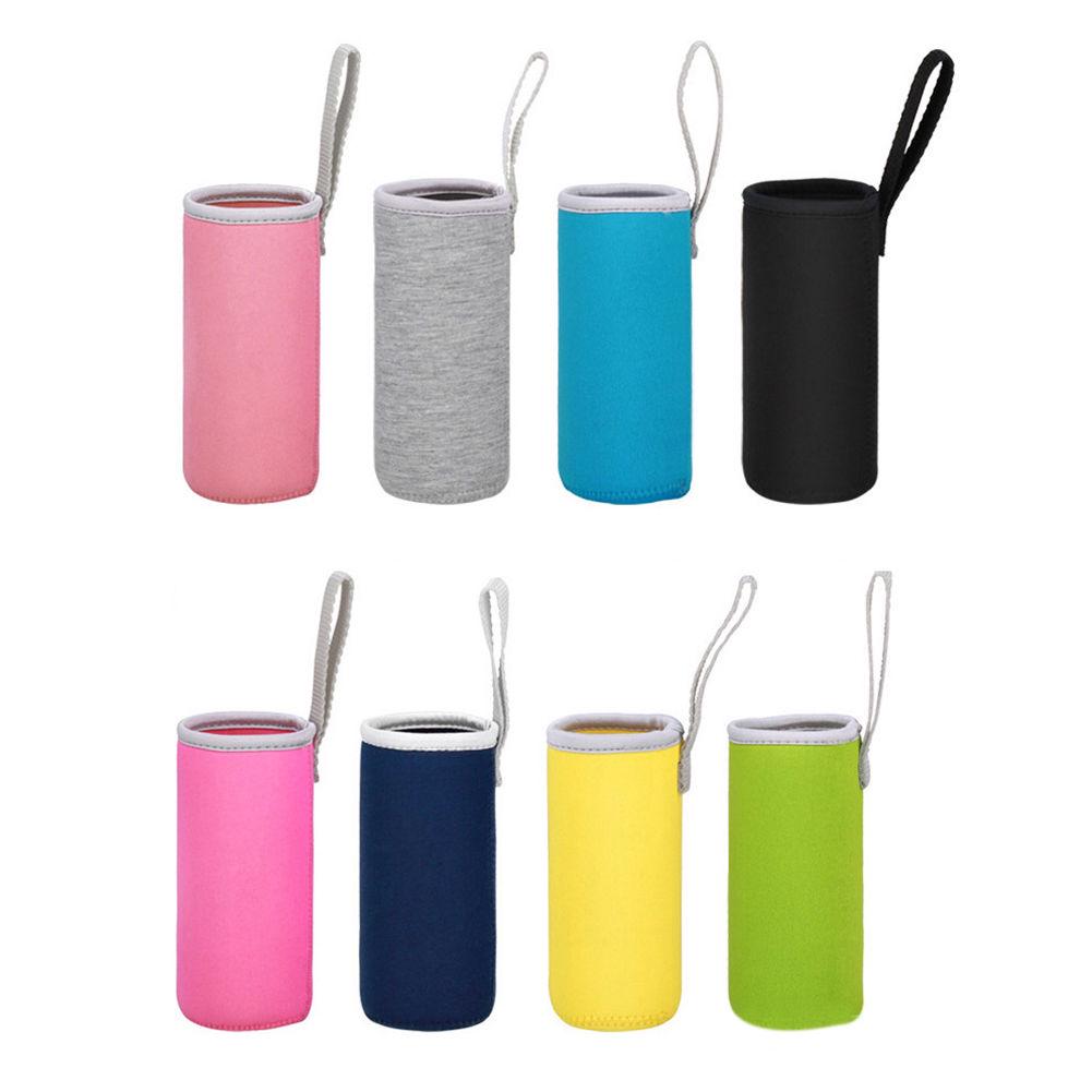 Water Bottle Bag Floral Neoprene Insulate Kettle Sleeve Pouch for Hiking Camping