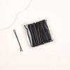 Black U-Shaped Steel Hair Clip for Buns - Women's Hair Accessory