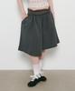 Seul Asymmetrical Cotton Bermuda Pants_ Charcoal