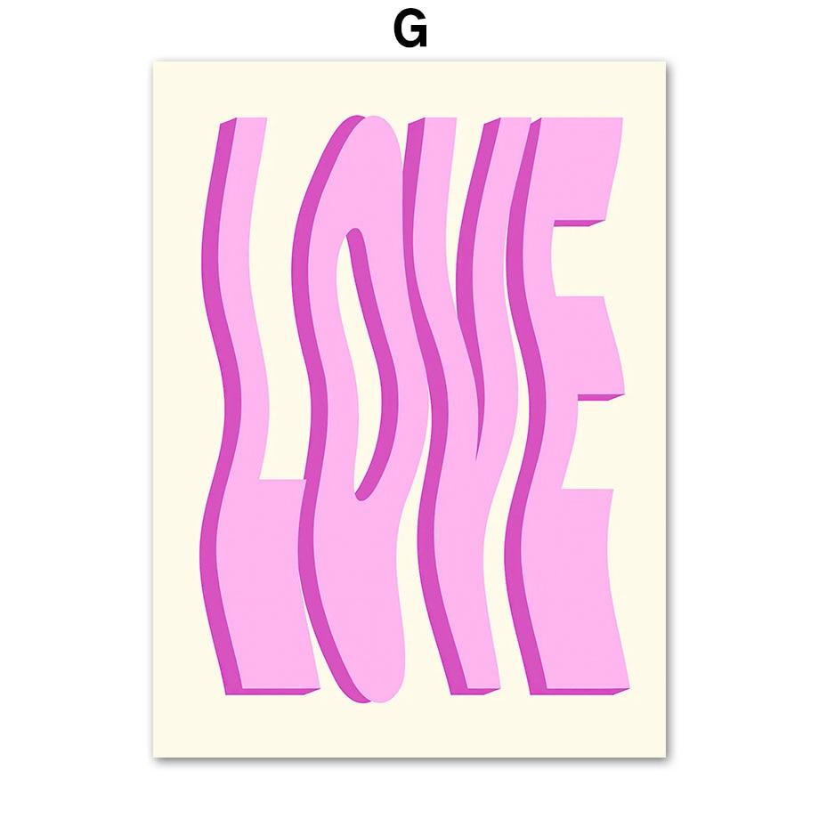 Vintage Cocktail Disco Cherry Aesthetics Poster and Printed Pink Wall Art Canvas Painting Room Nordic Home Decoration Mural