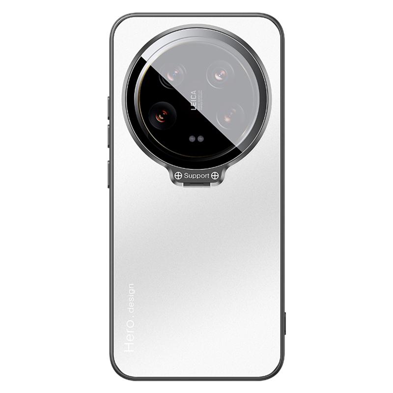 For Xiaomi 14 Ultra Case with Lens Kickstand Shockproof PC+TPU Phone Cover