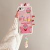 KEYSION Cute Ear 3D Cartoon Case for iPhone SE 2020 2022 with Bracelet Silicone Shockproof Phone Cover for iPhone 8 7 6s Plus