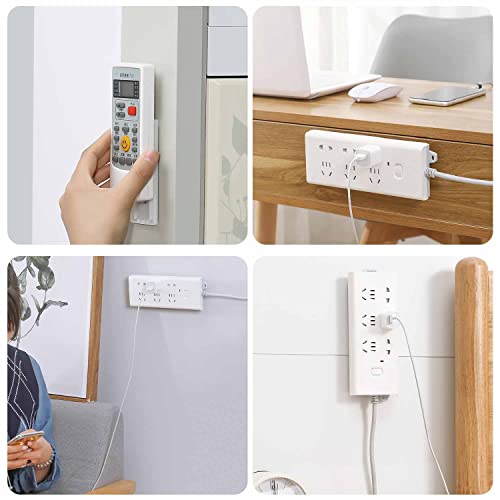 Non-punching self-adhesive plug holder 12 pcs desktop plug storage socket fixing wall cable manager