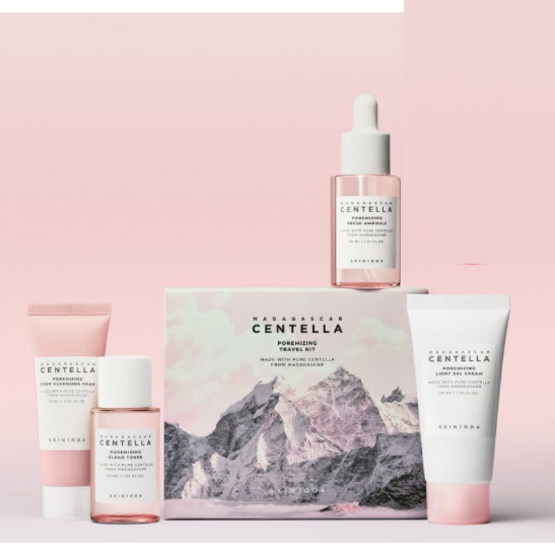 SKIN1004 Poremizing 4-Step Travel Kit – Pore Care Mini Skincare Set
