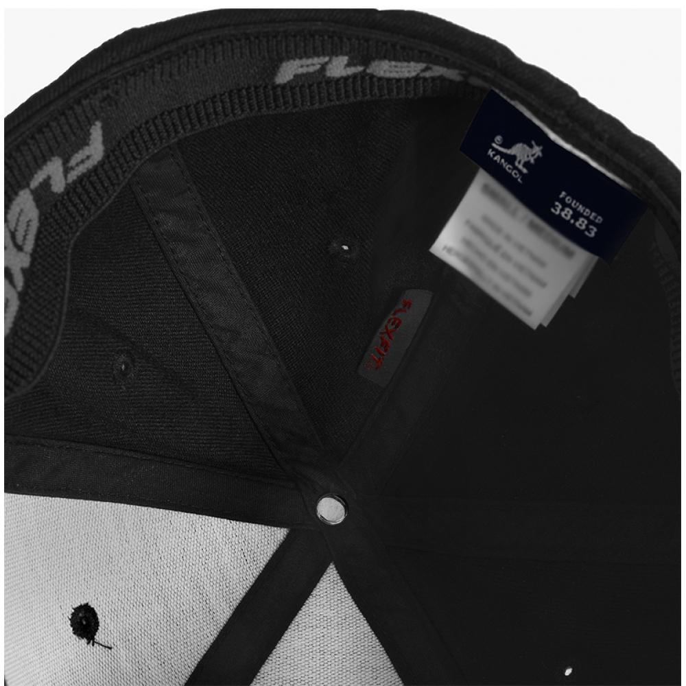 Kangol 8650bc Black Flex Fit Wool Ball Cap