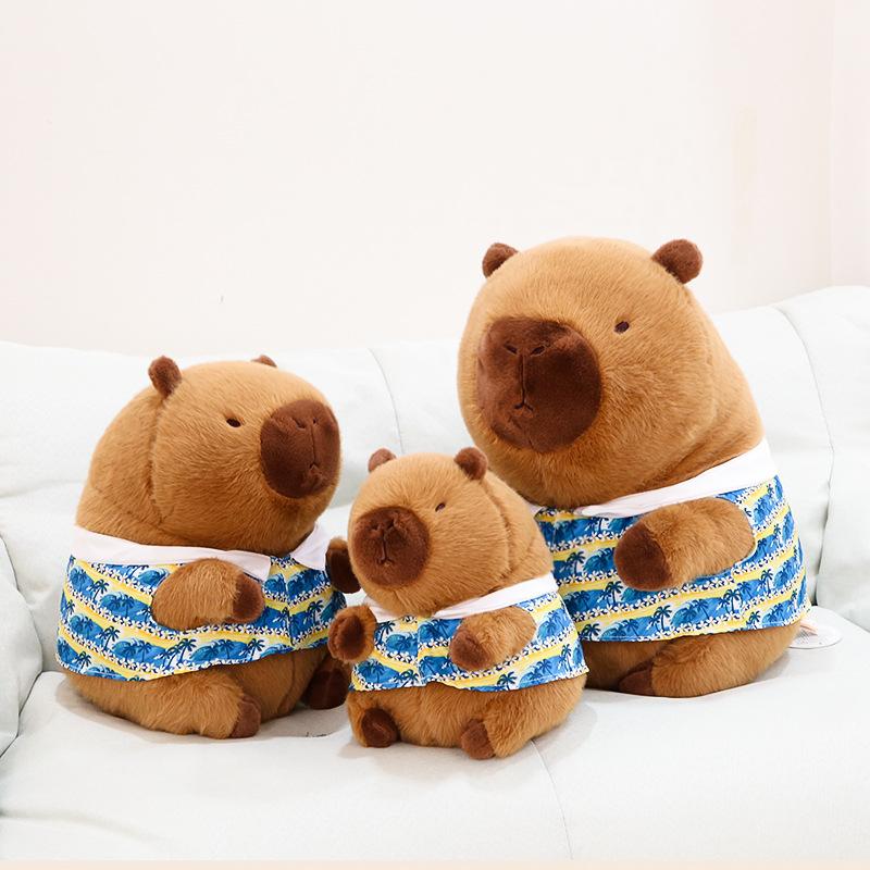Capybara Plush Toy Stuffed Animal Soft Pp Cotton Filling Pillow Gift For Kids