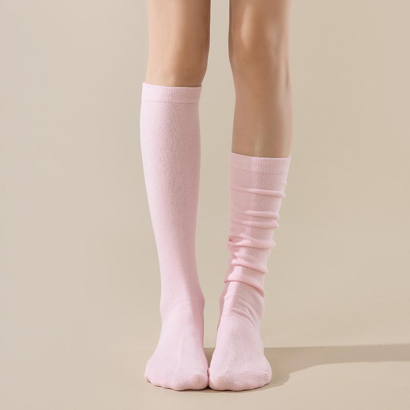 Plus Size Halkfria Lårhöga Strumpor för Kvinnor - Tjocka, Rynkiga & Varma.