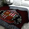 1PC Sunderland A.F Custom Name Patterned Flannel Blanket Suitable For All Seasons for Home Decor Warmth and Comfort Gifts Holiday Present