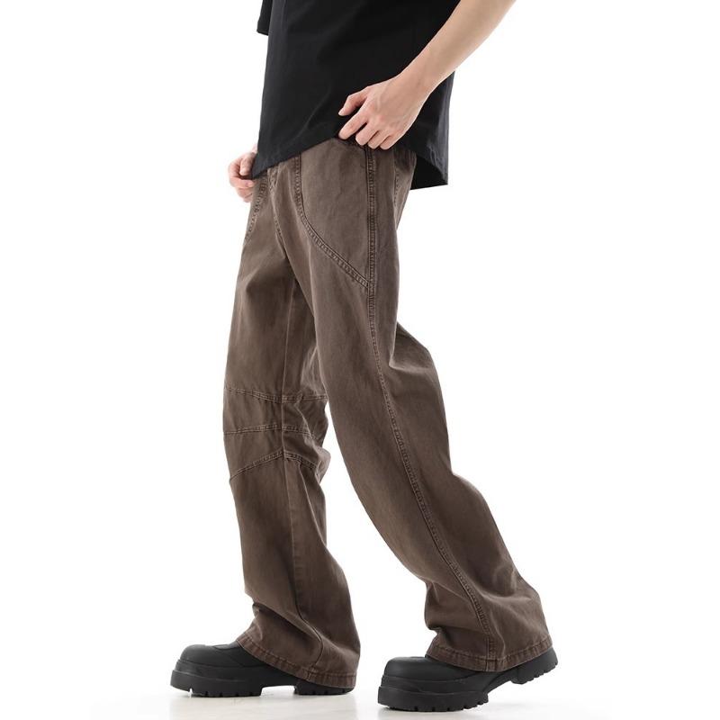American Hip-hop Retro Casual Pants Men's Spring and Autumn Loose Wide-leg Pants