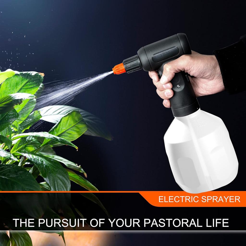 Electric Spray Bottle 1L/0.26 Gallon, Handheld Rechargeable Battery Powered Sprayer,Automatic Sprayer,Plant Mister For Plants In Lawn And Garden