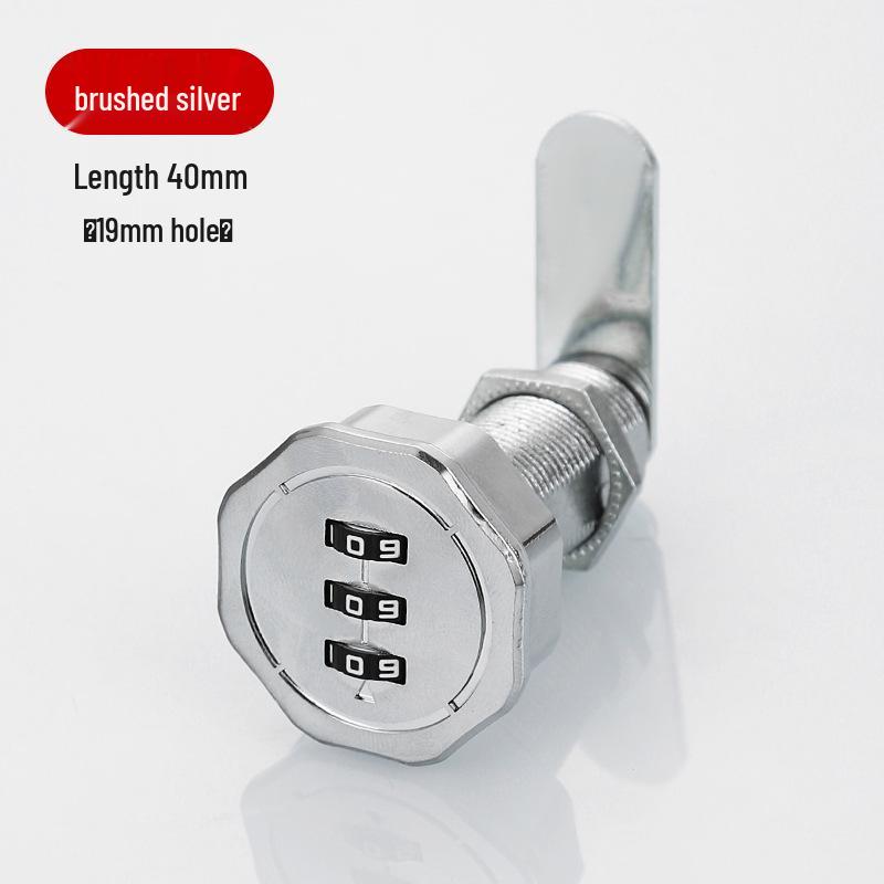 Zinc Alloy Cabinet Drawer & Wardrobe Cam Lock - Anti-theft Combination Lock for Doors & Furniture.