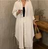 S-2XL Cotton Summer Shirt Dress Pink Evening Vintage Dress Party Oversize Long Beach Women Dresses Loose Robe