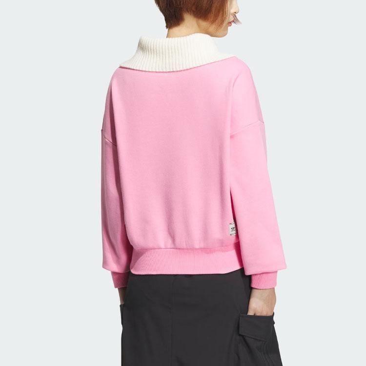 Adidas Originals X FEIFEI RUAN Crewneck Top With Logo Patch Women Tops Pink JE1607