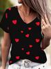 Women's Summer V-Neck Short Sleeve T-Shirt