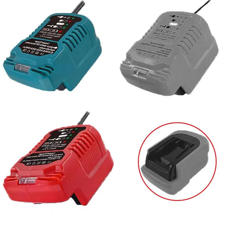 Mini Compact Car Charger For Makita For Milwaukee For Dewalt 18V Lithium Ion Battery Car Charger Cigarette Lighter Plug Charger