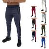 Sportowe męskie jesienne bloki ze sznurkiem Kieszenie Skinny Jogging Pencil Pants
