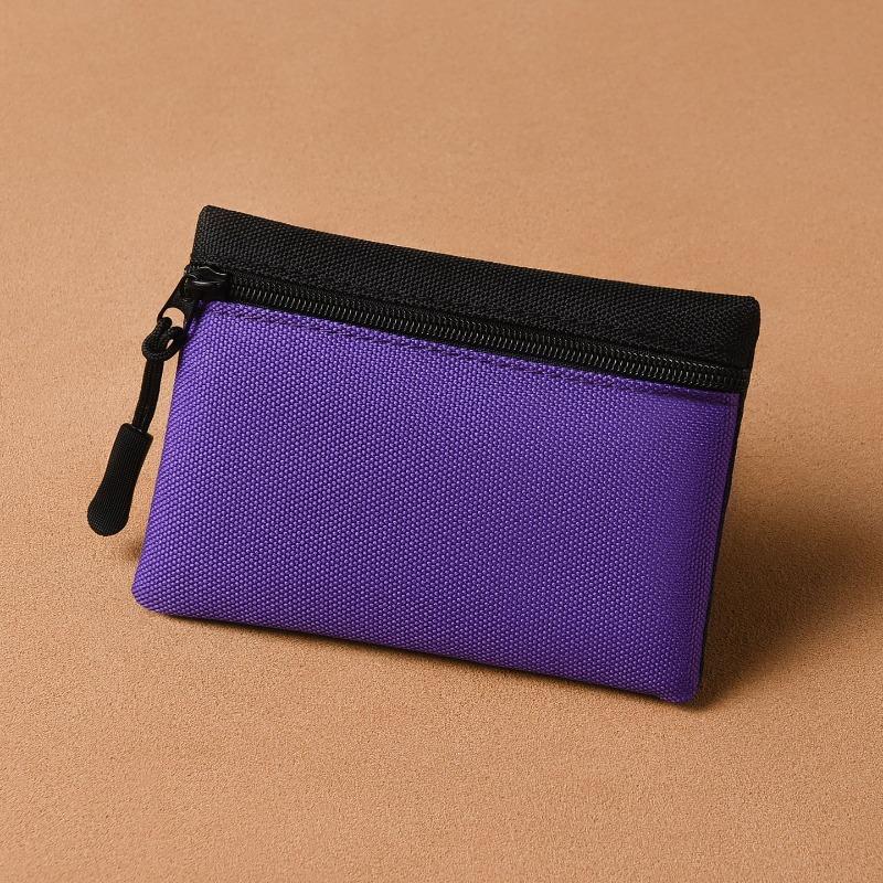 Mini-Wechselbeutel, einfach und tragbar, hochwertige Stoffaufbewahrung, Reißverschluss, kleine Geldbörse, Kartenetui, Münzbeutel für Studenten und Kinder.
