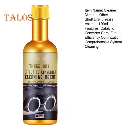 Catalytic Converter Cleaner 120ml Fuel Efficiency Enhancer Fuel And Exhaust System Cleaner Oil Additive Exhaust Pipe Carbon Removal Cleaner Auto