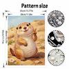 Pearl Painting Kit Cute Prairie Dog Animal DIY Handmade Home Decoration Painting