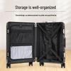 Valigia Hengyuanxiang HYX8066 con Strisce Verticali, Telaio in Alluminio, per Viaggi d'Affari