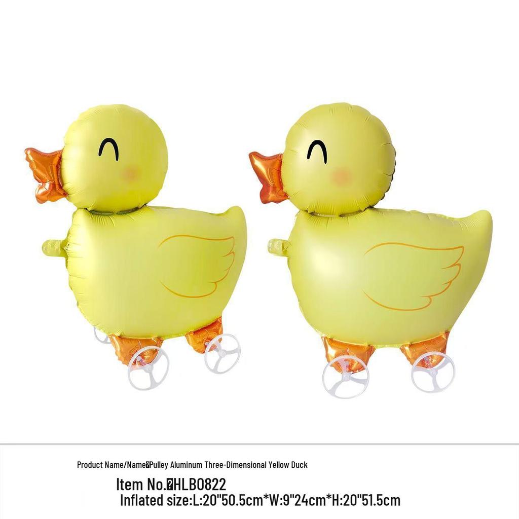 2025 Celebrity Animal Walking Balloon with Wheels - Children's Birthday Decoration Toy