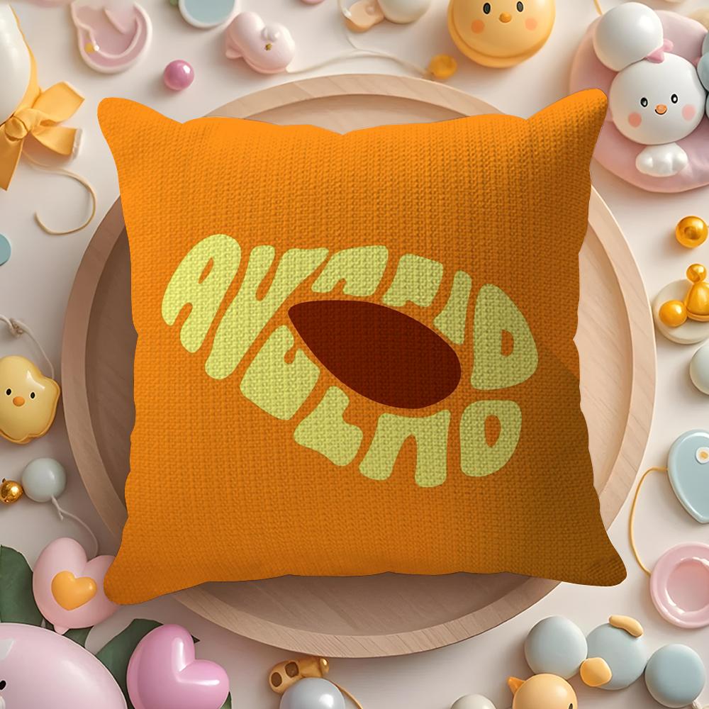 Creative Letters Fruit Prints Pillow Case Pattern Printed Pillowcase for Living Room Sofa Cushion Cover Bedroom Decor