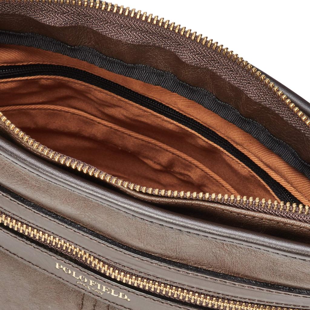 [Polo Field] Vertical Shoulder Bag Chocolate