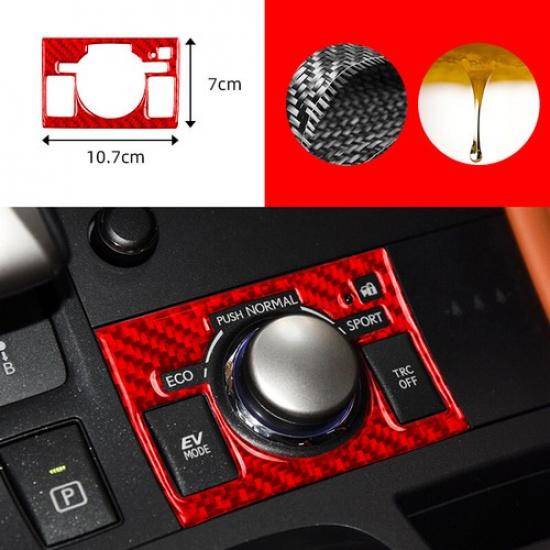 Red Carbon Car Drive Select Switch Panel Trim Sticker For Lexus CT200h 2011-17