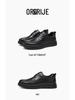 Red Dragonfly Men's High-End Leather Casual Shoes - Soft Sole Cowhide Dad Shoes for Spring & Autumn