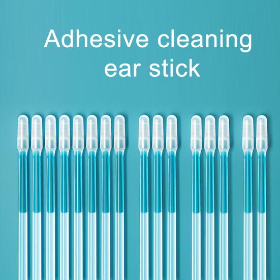 Sticky Ear Wax Removal Swabs with Soft Silicone Tip Gentle Ear Cleaner Comfortable Ear Cleaning Sticks Eco-Friendly Ear Pick for Adults Kids