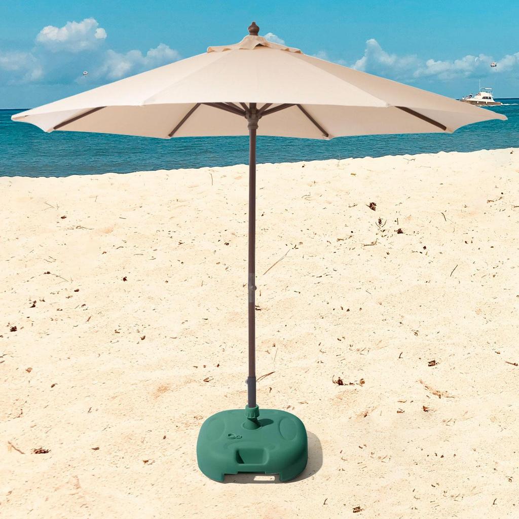Patio Umbrella Base Refillable Windproof Pole Holder Water/Sand Filled Umbrella Weight for Outdoor Beach Poolside Patio Yard