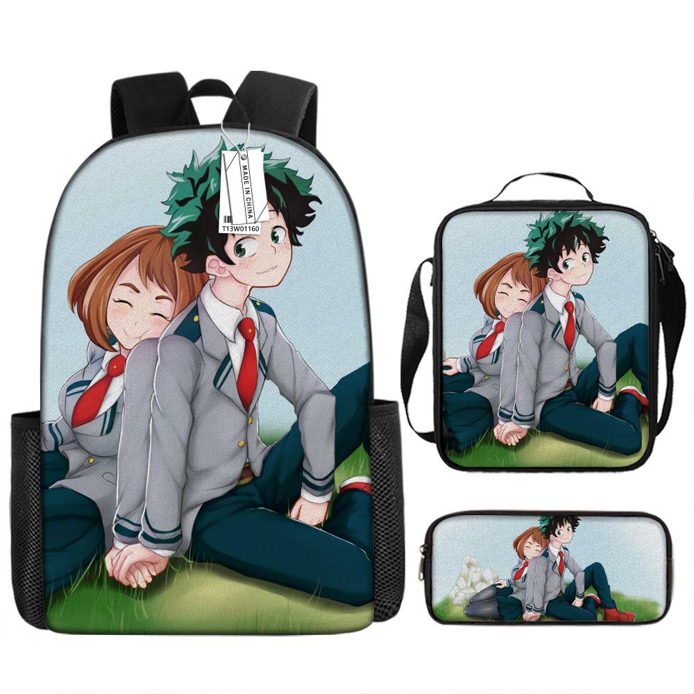 

Рюкзак Европейский и американский ретро школьный рюкзак Моя геройская академия рюкзак Тот же рюкзак для учеников начальной школы Pencil case