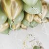 20PCS 10inch Balloon Kit Retro Green White Gold Balls Birthday Wedding Anniversary Jungle Summer Party Decor Home Supplies KTY