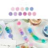 2 Rollen 14*14mm Hartbonbon Punktfarbe Washi Journaling Schreiben Erinnerung Washi Tape Deko Geschenk Etikett Ins Abdeckbänder Leicht zu reißen