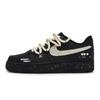 Nike Air Force 1 07 811 Fabricare, Carte de Poker Roz, Cutie Specială pentru Pantofi Pantofi de Skateboard cu Glezna Joasă Unisex Negru Galben CW2288-001(Team80-S-BOX)