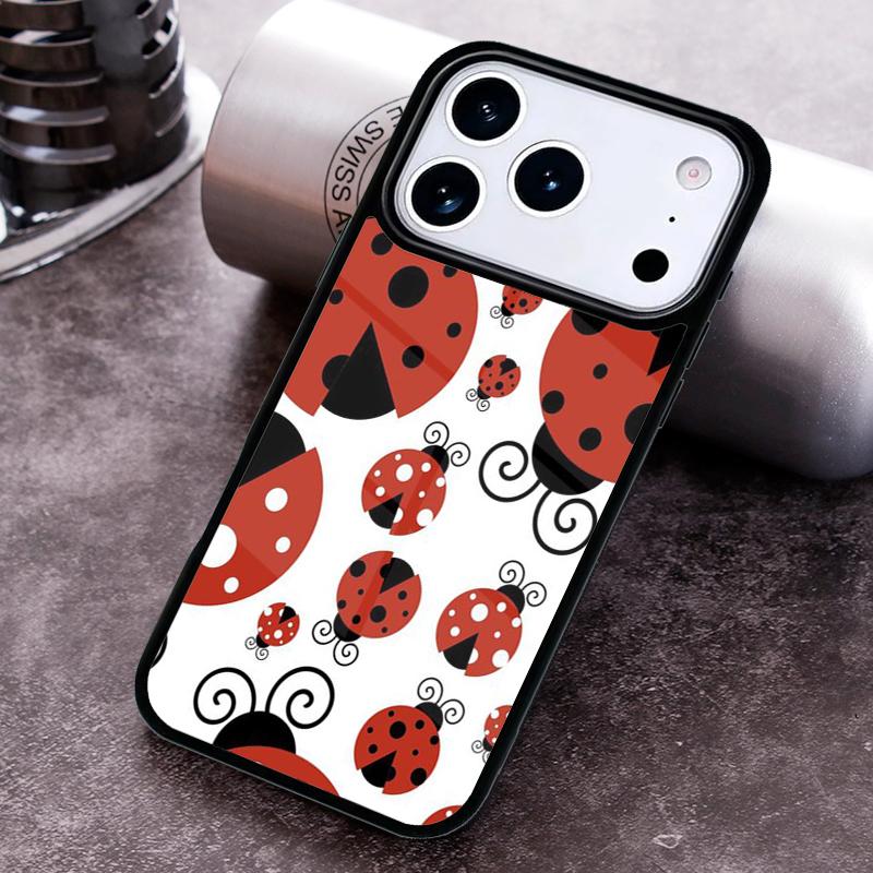 Lady Bugs Phone Case for iPhone 17 16 15 Pro Max Air 14 13 12 11 Plus Shockproof Capa Cover