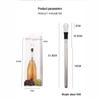 Stainless Steel Wine Cooler and Decanter with Pourer and Ice Stick for Bars and KTV.