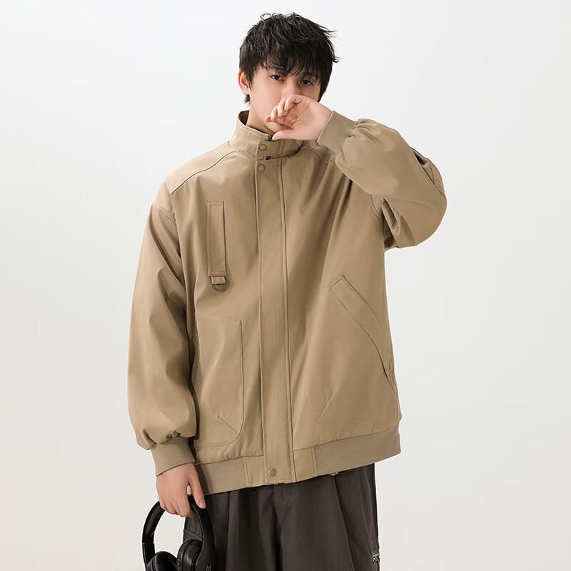 Herren Amekaji Retro Stehkragen Workwear Jacke