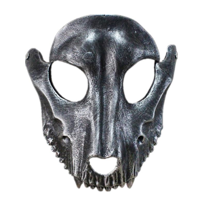 

Stunning Resin Goat Mask For Halloween Festivities With Unique Sheep Face Design Silver Mask