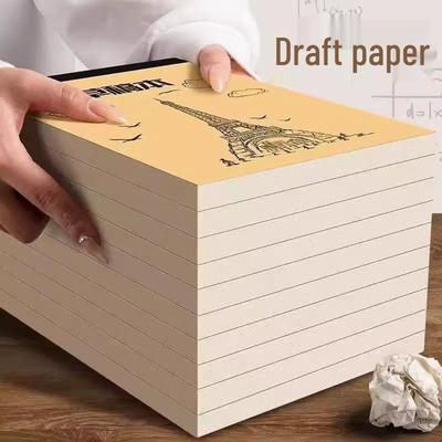 Dik Kraftpapier Tekenboek voor Wiskundige Berekeningen door Studenten - Blanco Papier voor Examen van Afgestudeerden