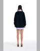 THEMUSEUMVISITOR Heart Printed Inside-Out Sweatshirts (Black)