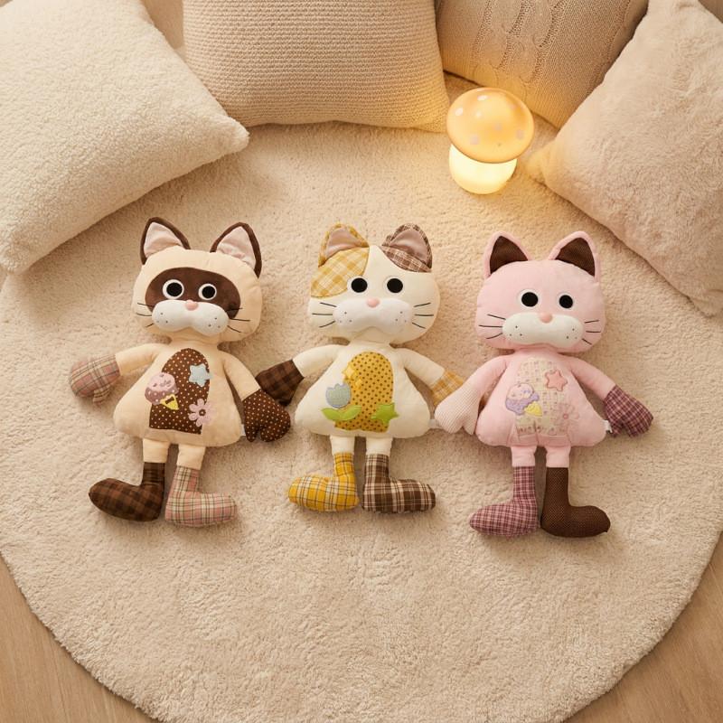 Cute Cartoon Cat Plush Toy With Pp Cotton Filling For Kids And Adults