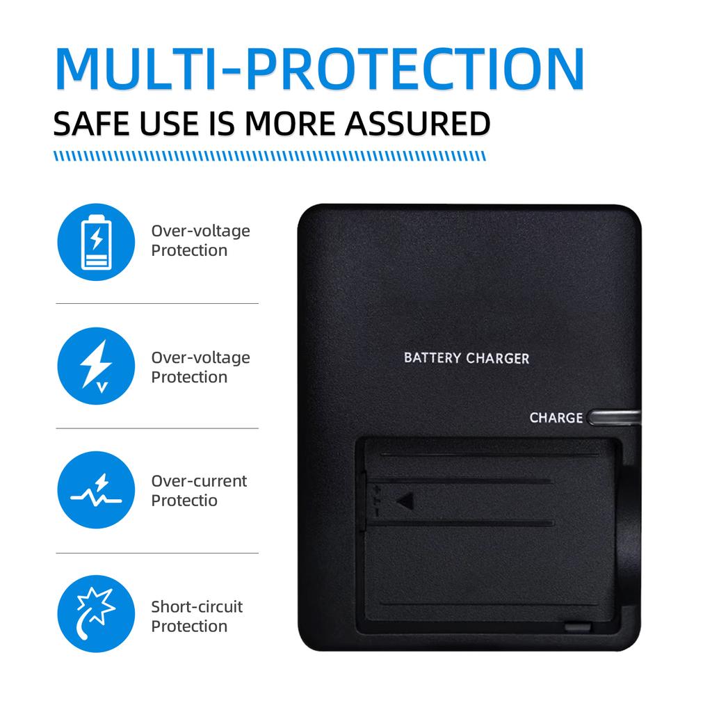 KUTOU LP-E5 Battery Charger LC E5 LC E5E for Canon EOS 1000D 450D 500D Kiss F X2 X3 Rebel T1i XS Xsi Cameras
