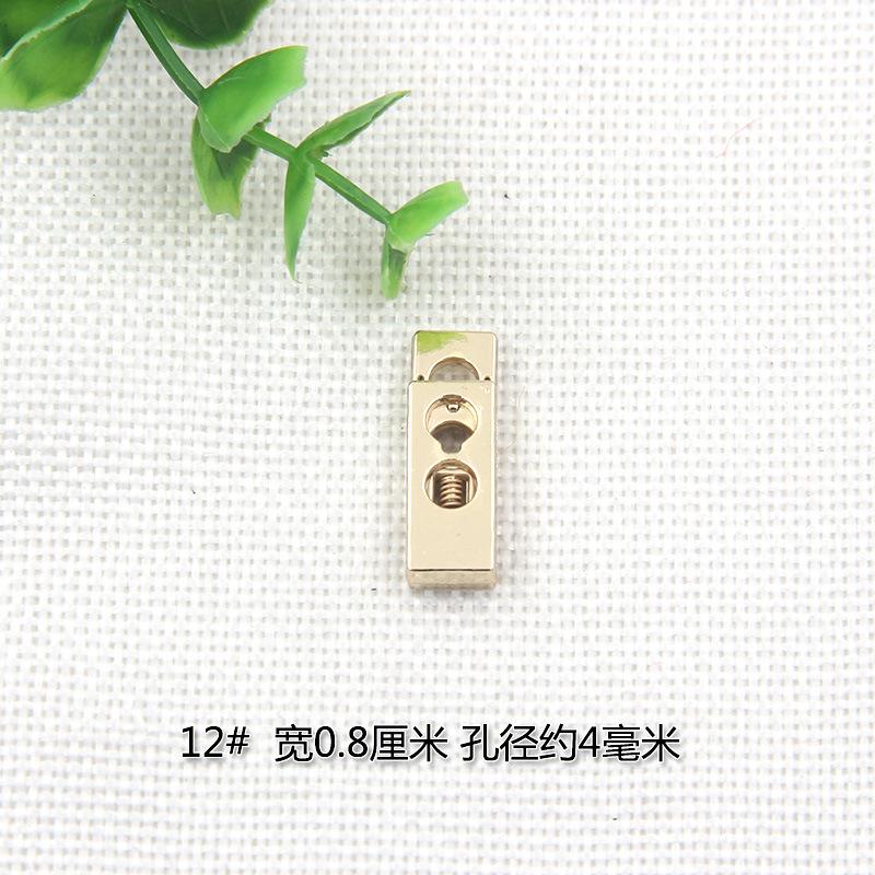 Clothing Metal Spring Buckle Buckle Rope Buckle Alloy Pig Nose Buckle Down Jacket Bell Rope Buckle Elastic Buckle