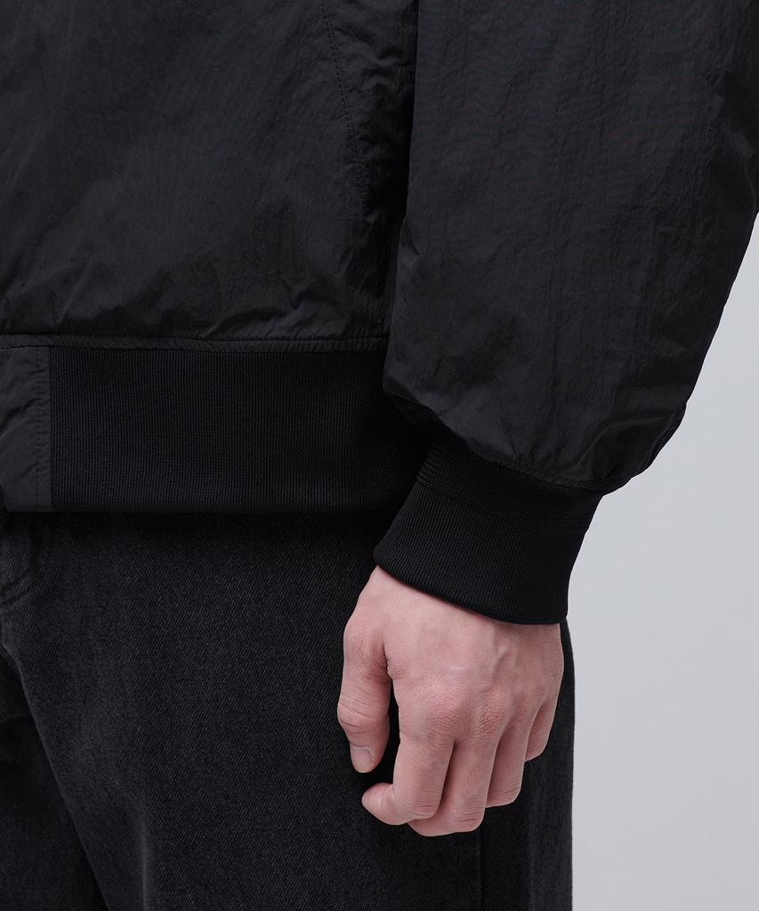 Musinsa Standard Crinkle Oversized Ma-1 Bomber Jacket [Black]