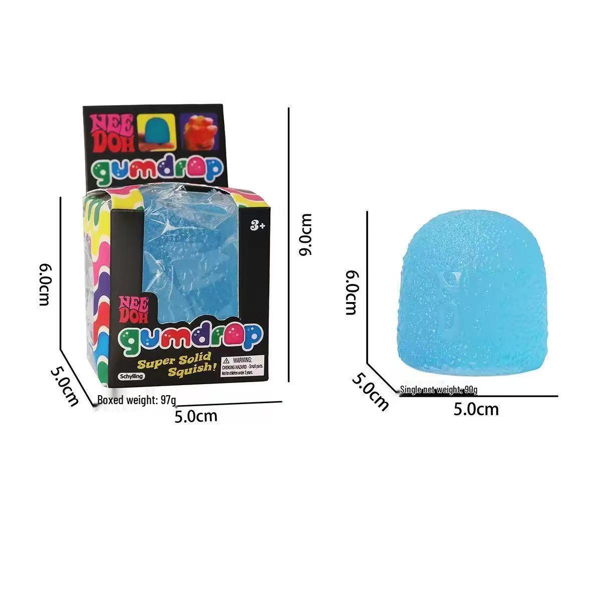 Maltose Squeeze Toy: Slow Rebound Sensory Decompression Toy Maltose Candy Ball синий