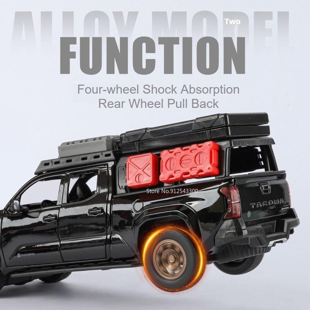 1:24 Scale TACOMA F150 RV Alloy Toy Car Model Diecast Metal Sound Light Simulation Vehicle Models Children's Educational Toys