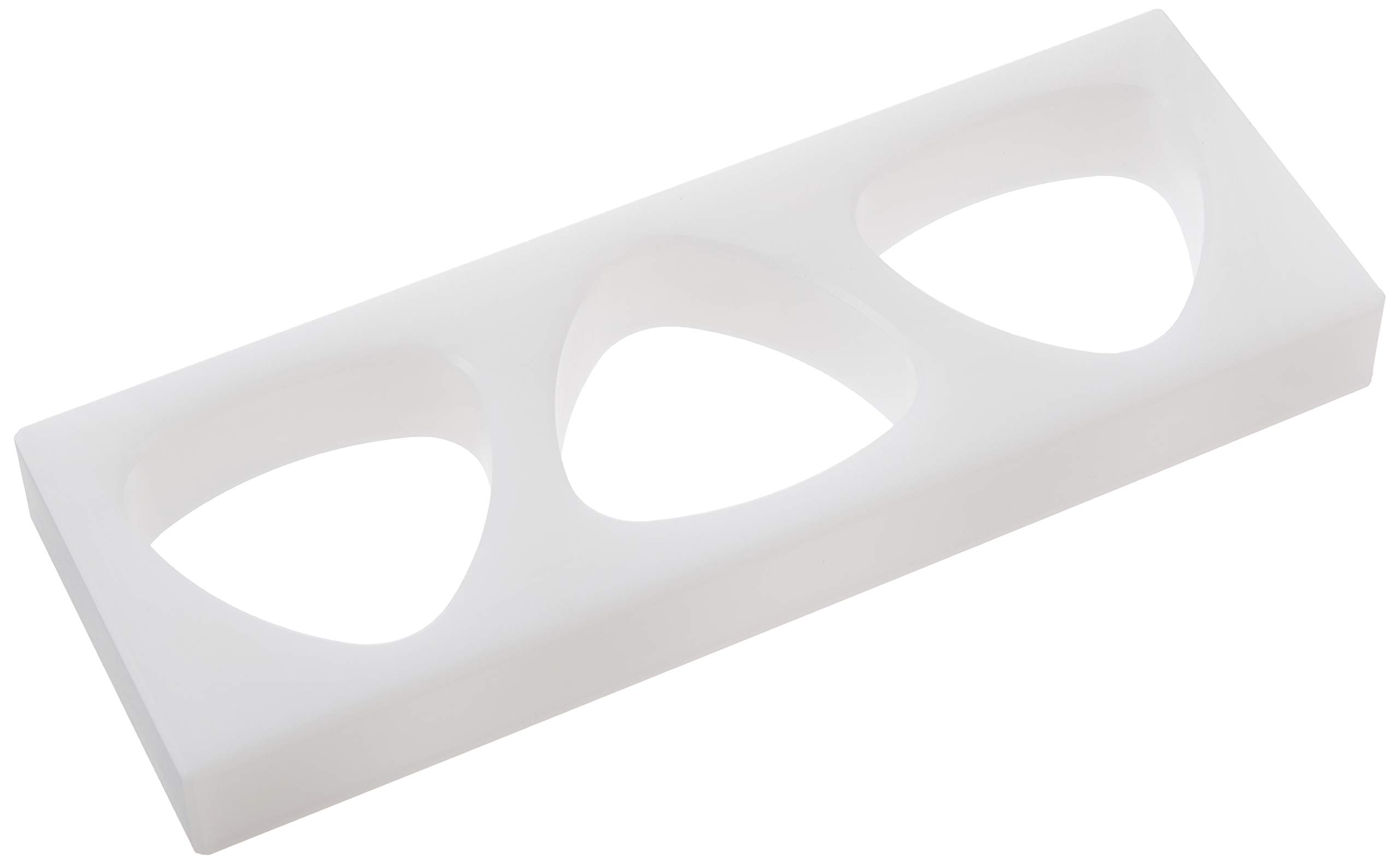 

Sumibe Techno Plastics Sumitomo PE Rice Ball Mold Kanto OB3SO (B) Style, 3-Cup, Small, белый