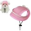 Adjustable Pets Hat Polka Dot Dog Hat with Ear Holes Breathable Mesh Sun Cap for Dogs Outdoor Sun Cap Pet Outdoor Hat Supplies